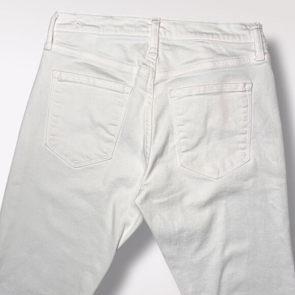 Banana Republic White Skinny Jeans Mid Rise Petite 28 - Picture 8 of 9